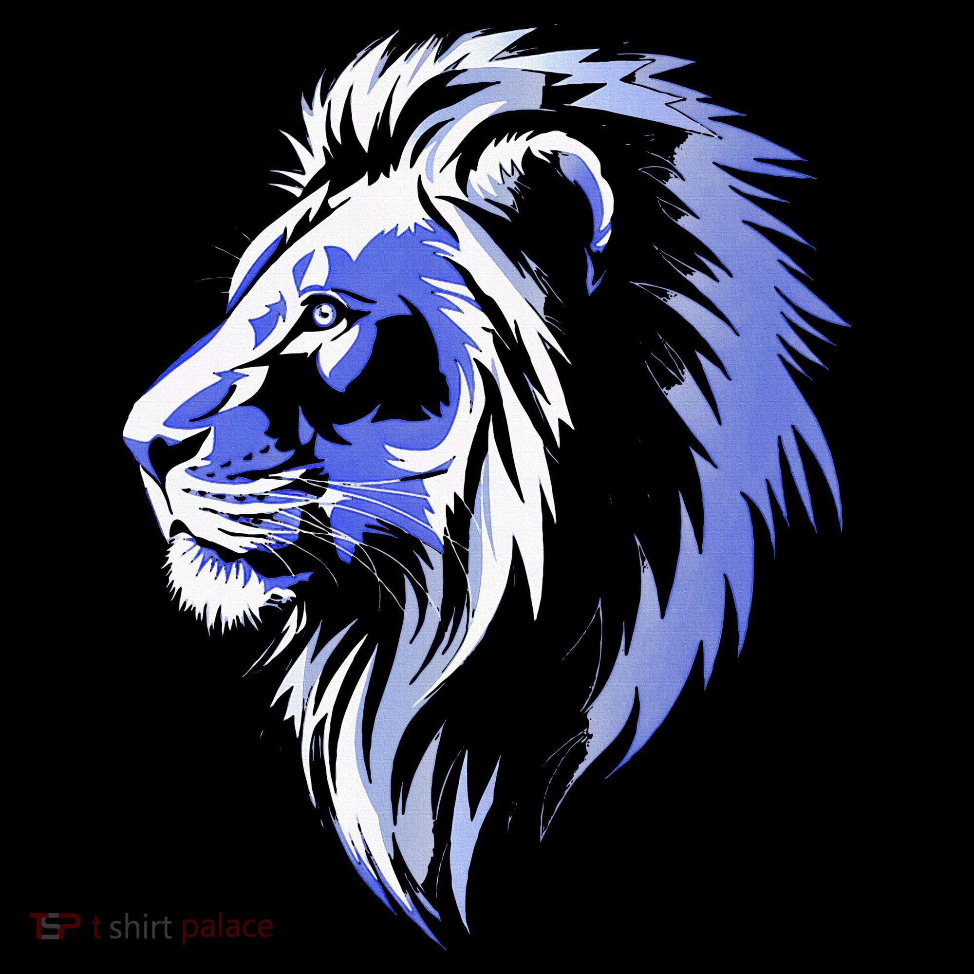 Cool Lion With Blue Eyes Lions Ornament