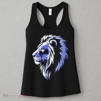 Cool Lion With Blue Eyes Lions Women's Tank Top thumb 3