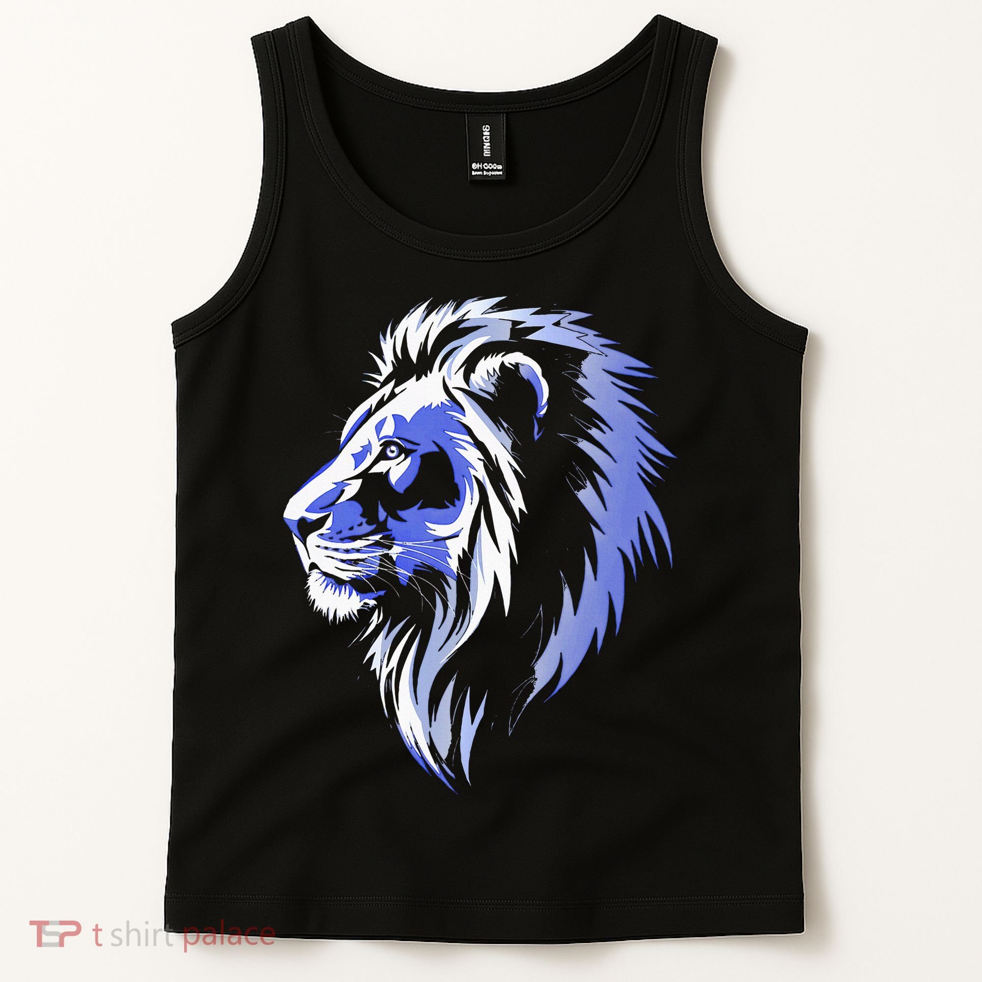 Cool Lion With Blue Eyes Lions Tank Top