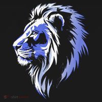 Cool Lion With Blue Eyes Lions Visor thumb 3