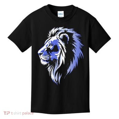 Cool Lion With Blue Eyes Lions Kids T-Shirt