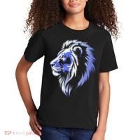 Cool Lion With Blue Eyes Lions Kids T-Shirt thumb 2