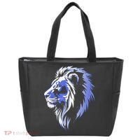 Cool Lion With Blue Eyes Lions Tote Bag thumb 0