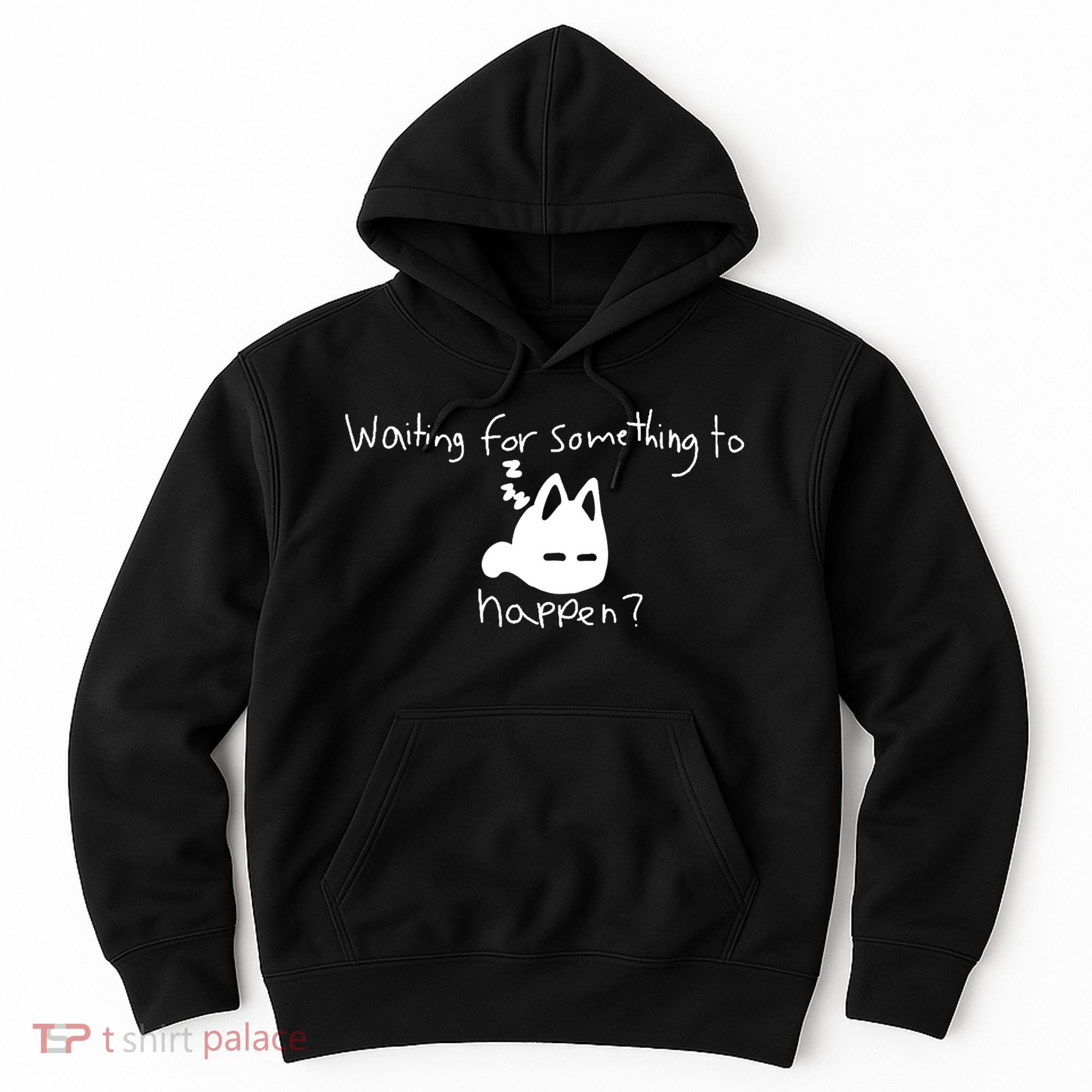 Cat Lover Waiting For Something To Happen Omori Cat Inspired Hoodie