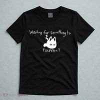 Cat Lover Waiting For Something To Happen Omori Cat Inspired T-Shirt thumb 5