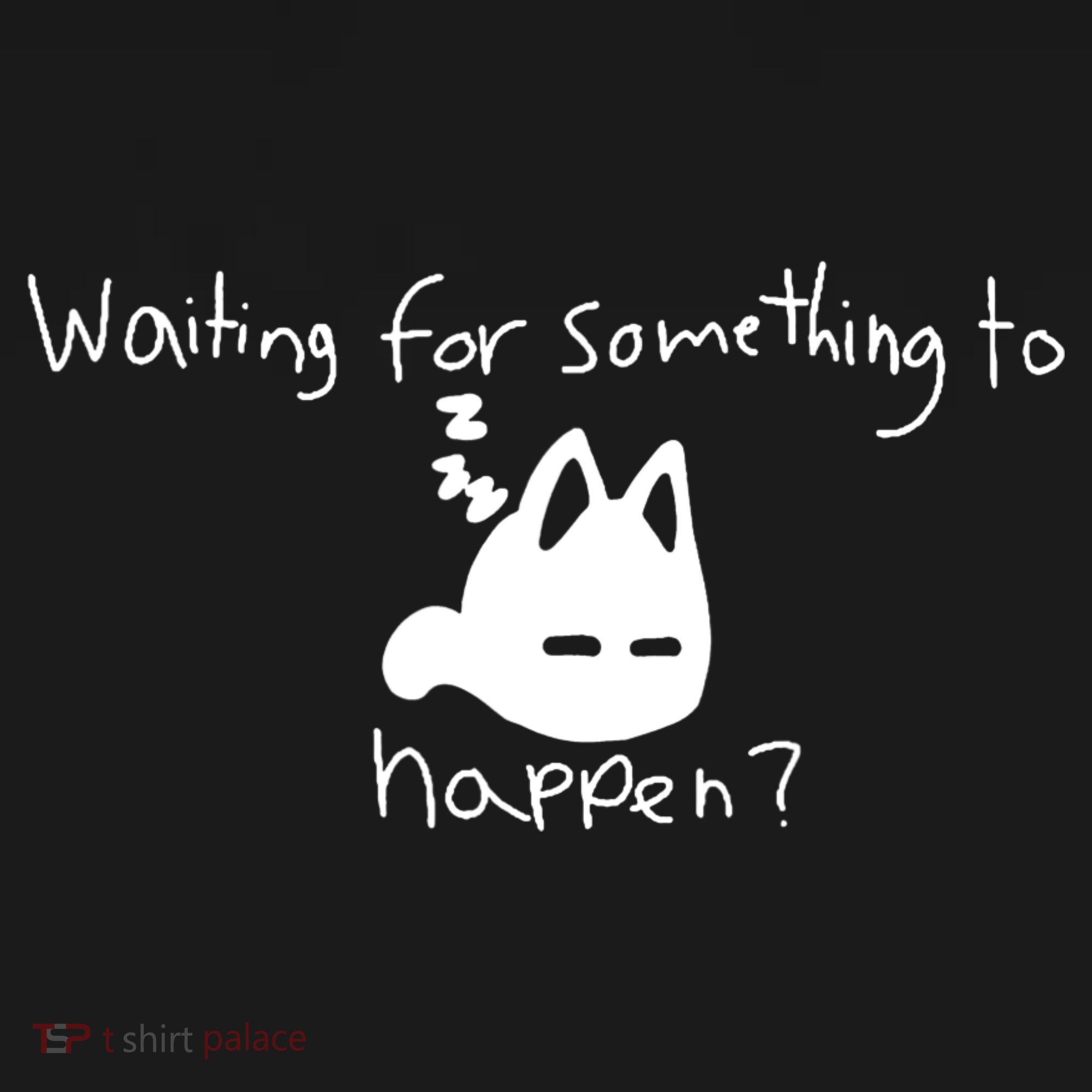 Cat Lover Waiting For Something To Happen Omori Cat Inspired T-Shirt