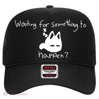 Cat Lover Waiting For Something To Happen Omori Cat Inspired Hat thumb 0