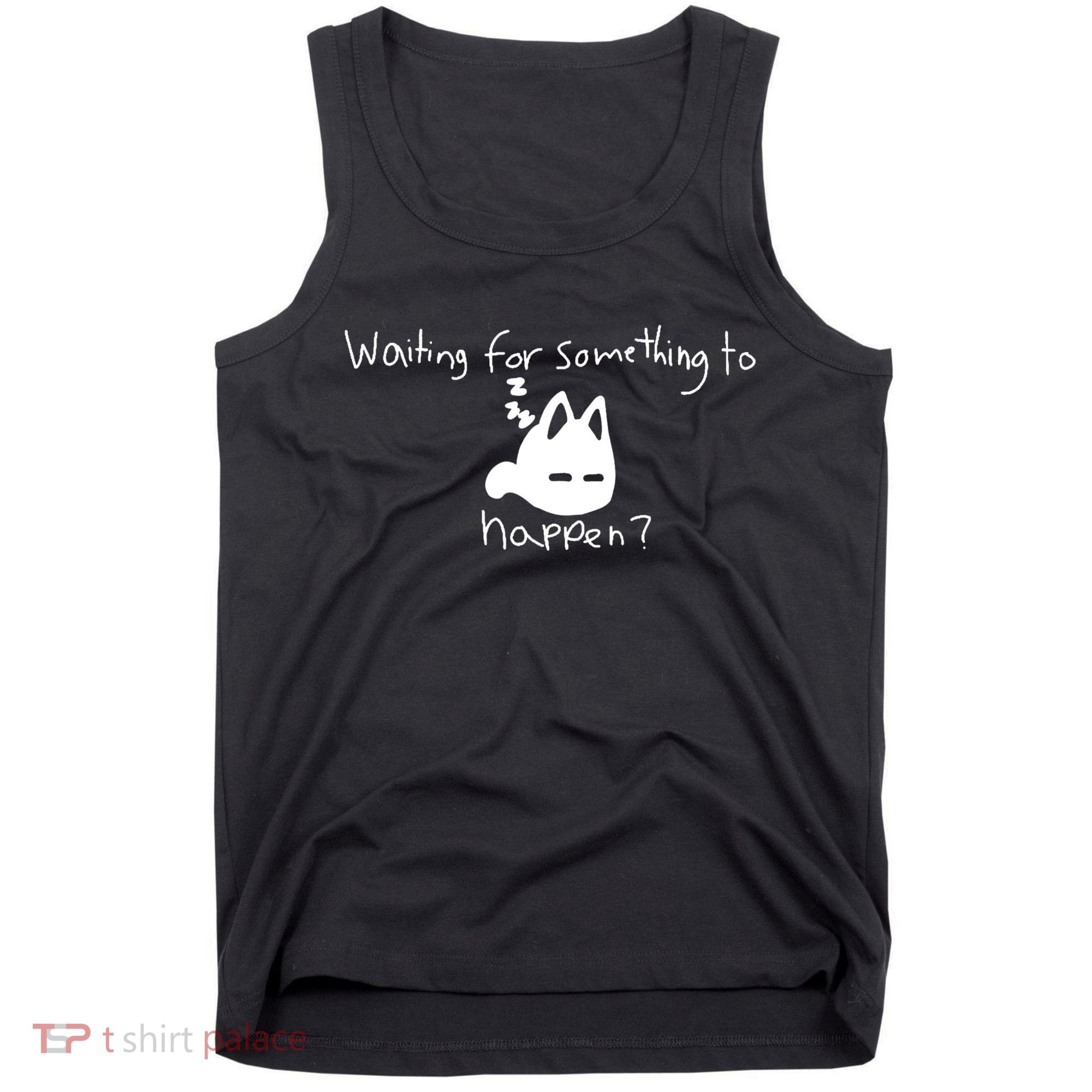 Cat Lover Waiting For Something To Happen Omori Cat Inspired Tank Top