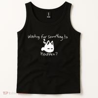 Cat Lover Waiting For Something To Happen Omori Cat Inspired Tank Top thumb 2