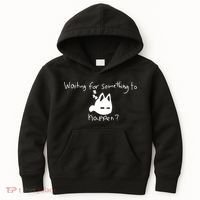 Cat Lover Waiting For Something To Happen Omori Cat Inspired Kids Hoodie thumb 0