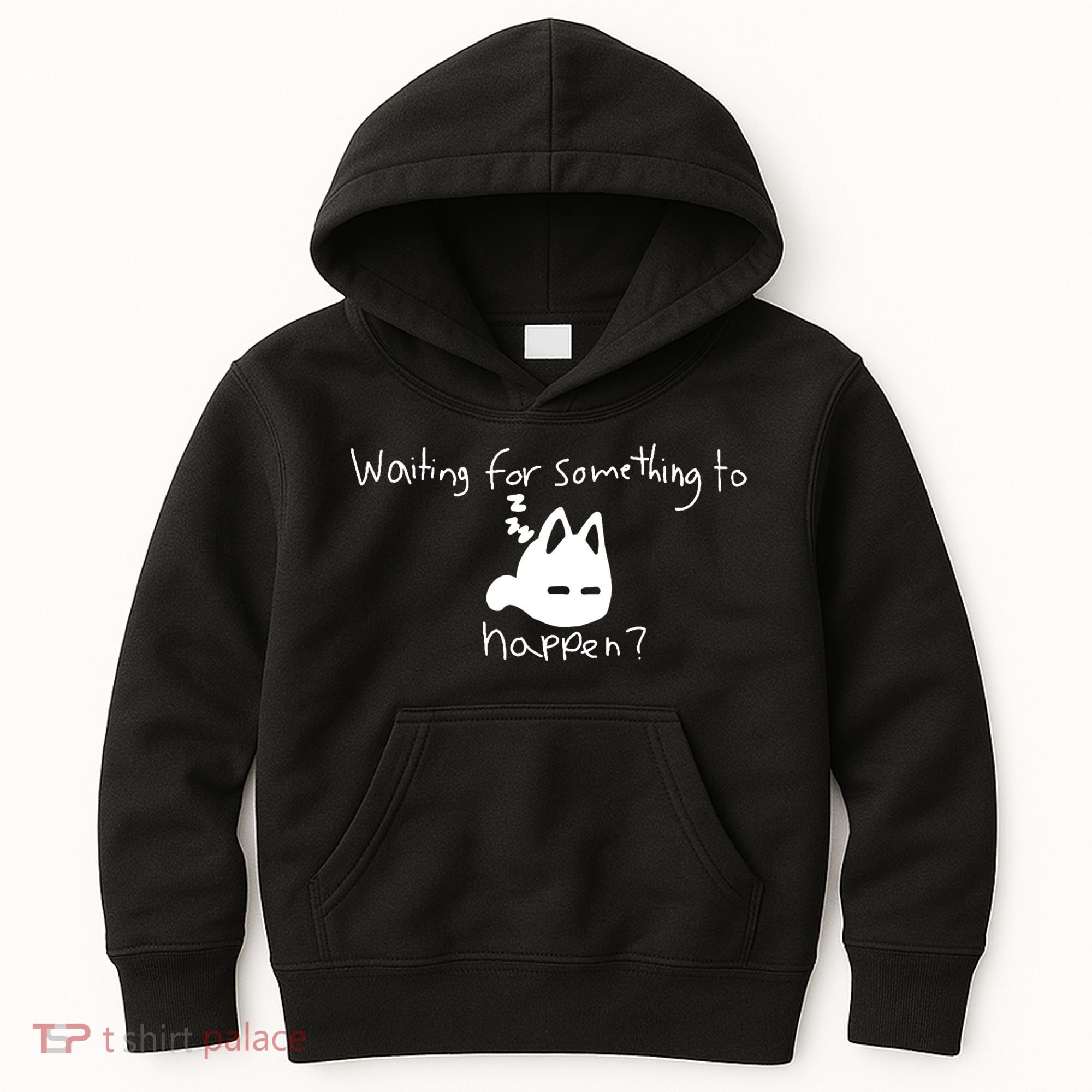 Cat Lover Waiting For Something To Happen Omori Cat Inspired Kids Hoodie