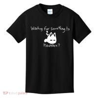 Cat Lover Waiting For Something To Happen Omori Cat Inspired Kids T-Shirt thumb 0