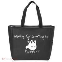 Cat Lover Waiting For Something To Happen Omori Cat Inspired Tote Bag thumb 0