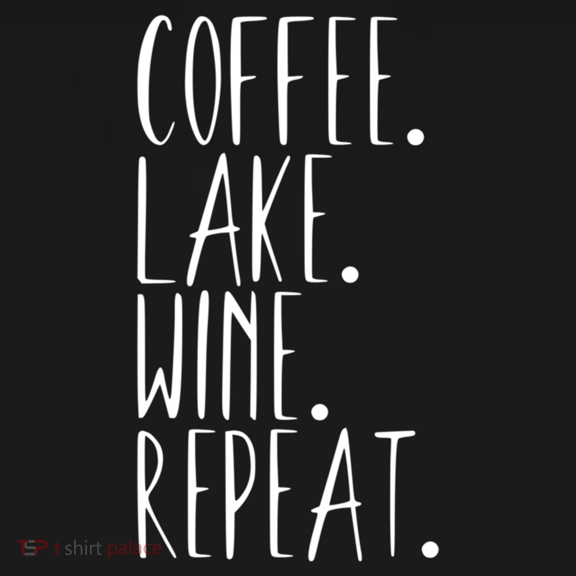 Coffee Lake Wine Repeat Gift Doggie Tank