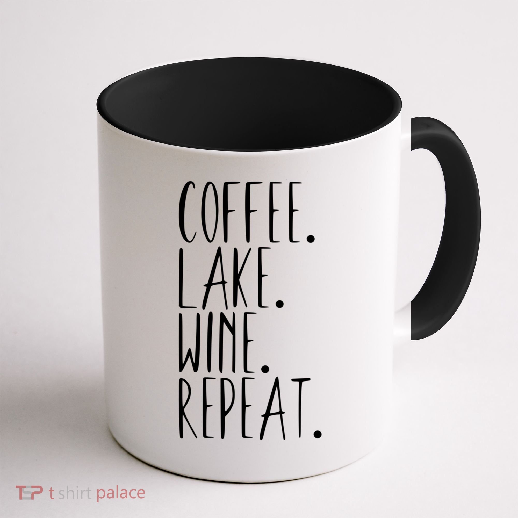 Coffee Lake Wine Repeat Gift Coffee Mug