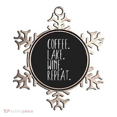 Coffee Lake Wine Repeat Gift Ornament