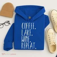 Coffee Lake Wine Repeat Gift Hoodie thumb 4