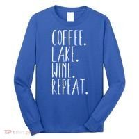 Coffee Lake Wine Repeat Gift Long Sleeve Shirt thumb 0