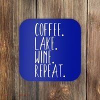 Coffee Lake Wine Repeat Gift Coaster thumb 0