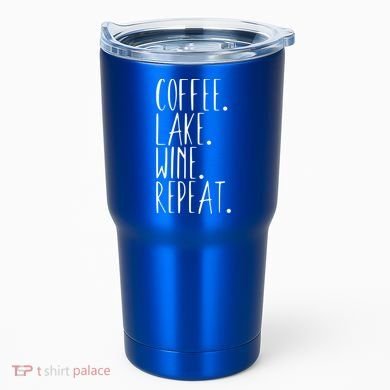 Coffee Lake Wine Repeat Gift Tumbler