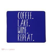 Coffee Lake Wine Repeat Gift Mousepad thumb 0
