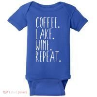 Coffee Lake Wine Repeat Gift Baby Bodysuit thumb 0