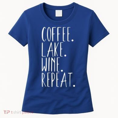 Coffee Lake Wine Repeat Gift Women's T-Shirt