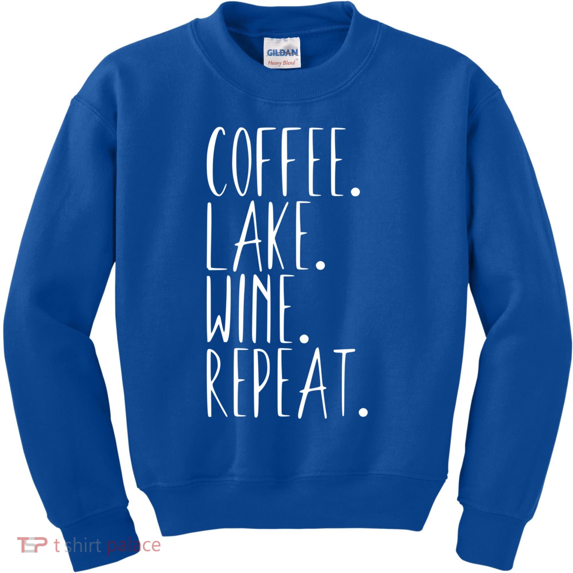 Coffee Lake Wine Repeat Gift Kids Sweatshirt
