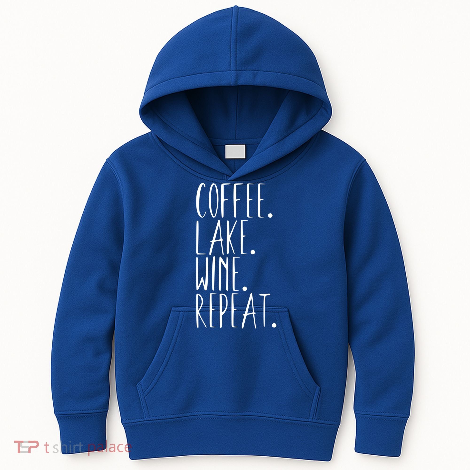 Coffee Lake Wine Repeat Gift Kids Hoodie