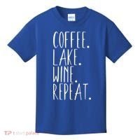 Coffee Lake Wine Repeat Gift Kids T-Shirt thumb 0