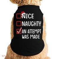 Christmas List Xmas Gift Nice Naughty An Attempt Was Made Gift Doggie Tank thumb 0