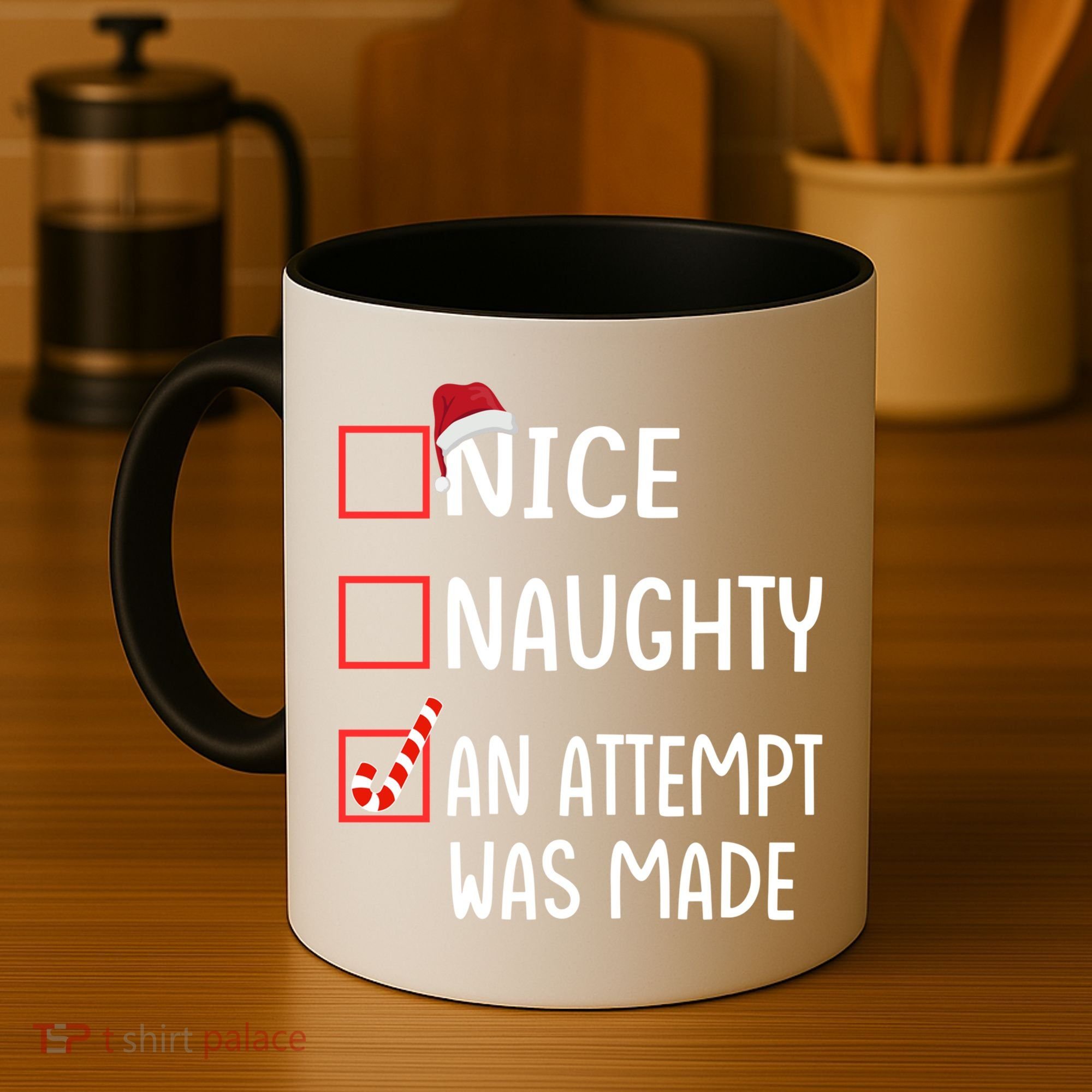 Christmas List Xmas Gift Nice Naughty An Attempt Was Made Gift Coffee Mug