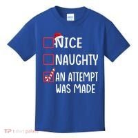 Christmas List Xmas Gift Nice Naughty An Attempt Was Made Gift Kids T-Shirt thumb 0