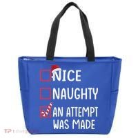 Christmas List Xmas Gift Nice Naughty An Attempt Was Made Gift Tote Bag thumb 0