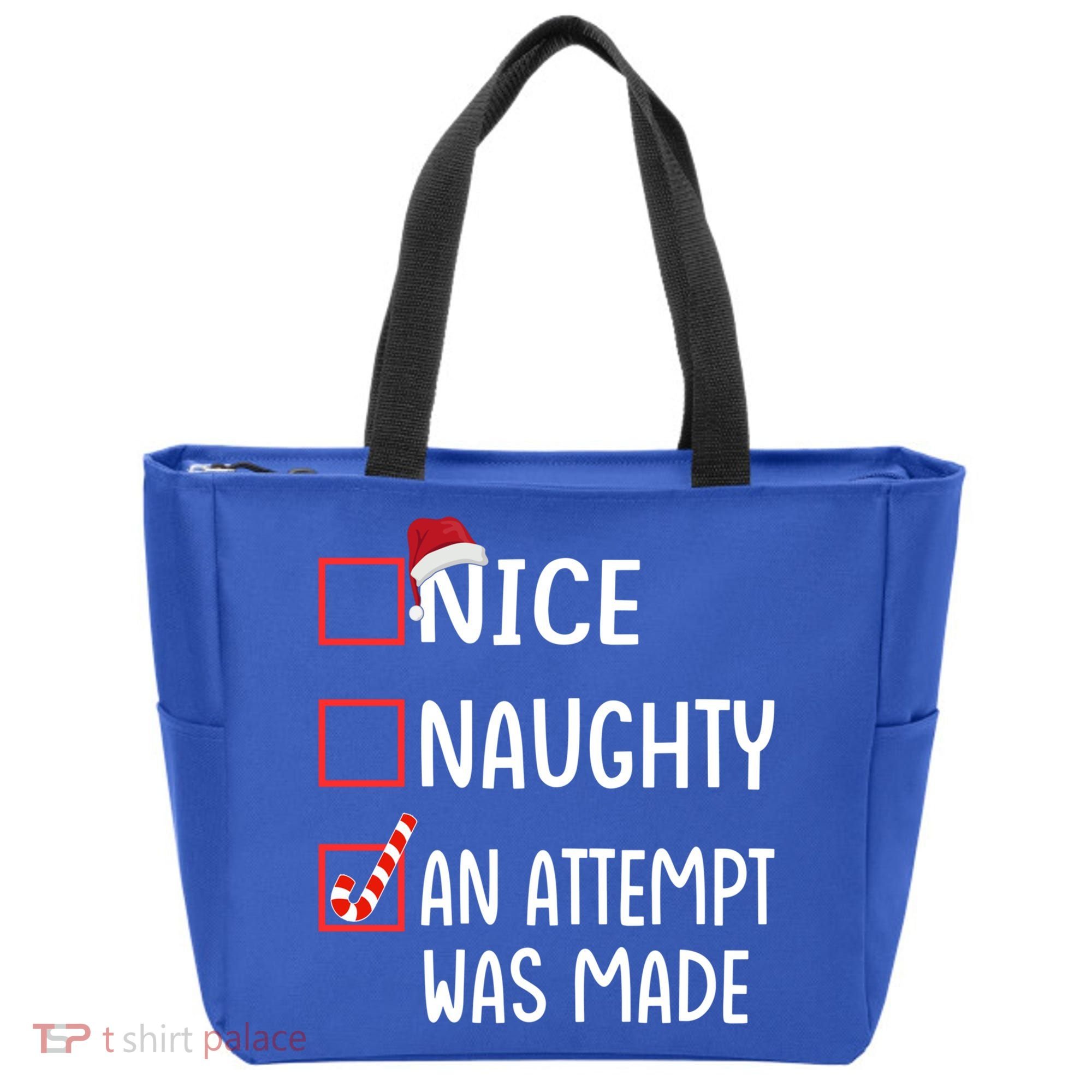 Christmas List Xmas Gift Nice Naughty An Attempt Was Made Gift Tote Bag