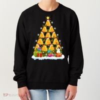 Cheese Lover Xmas Holiday Santa Cheese Christmas Tree Women's Sweatshirt thumb 0