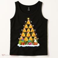 Cheese Lover Xmas Holiday Santa Cheese Christmas Tree Tank Top thumb 2