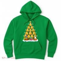 Cheese Lover Xmas Holiday Santa Cheese Christmas Tree Hoodie thumb 0