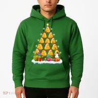 Cheese Lover Xmas Holiday Santa Cheese Christmas Tree Hoodie thumb 2