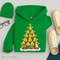 Cheese Lover Xmas Holiday Santa Cheese Christmas Tree Hoodie thumb 4
