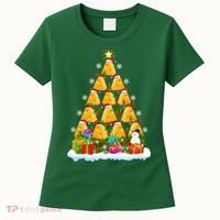 Cheese Lover Xmas Holiday Santa Cheese Christmas Tree Women's T-Shirt thumb 0