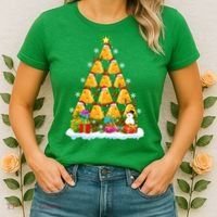 Cheese Lover Xmas Holiday Santa Cheese Christmas Tree Women's T-Shirt thumb 2