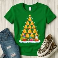 Cheese Lover Xmas Holiday Santa Cheese Christmas Tree Women's T-Shirt thumb 3
