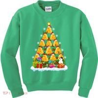 Cheese Lover Xmas Holiday Santa Cheese Christmas Tree Kids Sweatshirt thumb 0