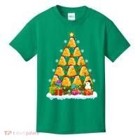 Cheese Lover Xmas Holiday Santa Cheese Christmas Tree Kids T-Shirt thumb 0