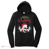 Christmas Light Xmas Santa Hat Funny Skull Merry Christmas Tank Top Women's Hoodie thumb 0