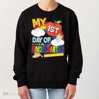 Cute My 1st Day Of Kindergarten Women's Sweatshirt thumb 0