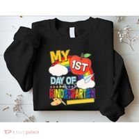 Cute My 1st Day Of Kindergarten Sweatshirt thumb 2