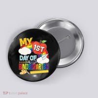 Cute My 1st Day Of Kindergarten Button thumb 0