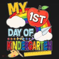 Cute My 1st Day Of Kindergarten Women's Hoodie thumb 2